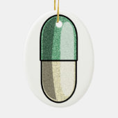 Glitter Fluoxetin Keramik Ornament (Hinten)