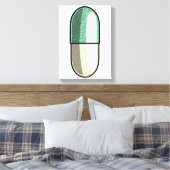 Glitter Fluoxetin Leinwanddruck (Insitu (Schlafzimmer))