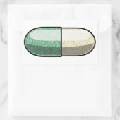 Glitter Fluoxetin Rechteckiger Aufkleber (Tasche)