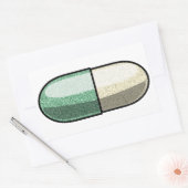 Glitter Fluoxetin Rechteckiger Aufkleber (Umschlag)