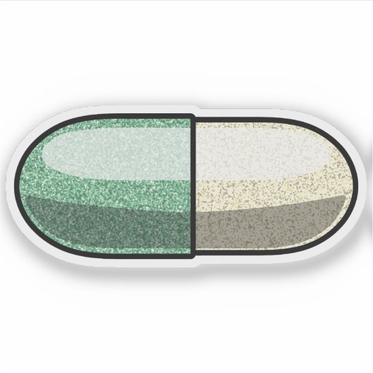 Glitter Fluoxetine Aufkleber (Vorderseite)