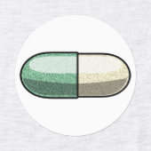 Glitter Fluoxetine Etiketten (Design 1)