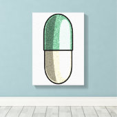 Glitter Fluoxetine Leinwanddruck (Insitu (Holzboden))