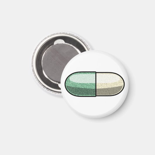 Glitter Fluoxetine Magnet (Vorderseite/Rückseite)