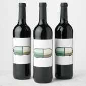 Glitter Fluoxetine Weinetikett (Flaschen)