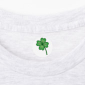 Glitter Four Leaf Clover Etiketten (Befestigt)
