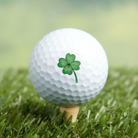 Glitter Four Leaf Clover Golfball (Insitu T-Shirt)
