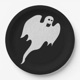 Glitter Geist Halloween Pappteller