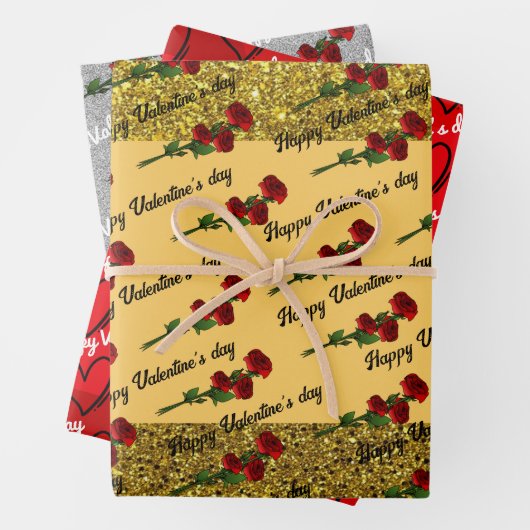 glitter geschenkpapier set (Beispiel)