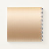 Glitter Glamour Crown Gold Notizblock (Rückseite)