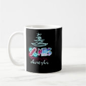 Glitter Glow Tree Blue And Red Xmas Tygraphy Toddl Kaffeetasse (Links)