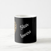 Glitter Gold Herz Ästhetik Kaffeetasse (Mittel)