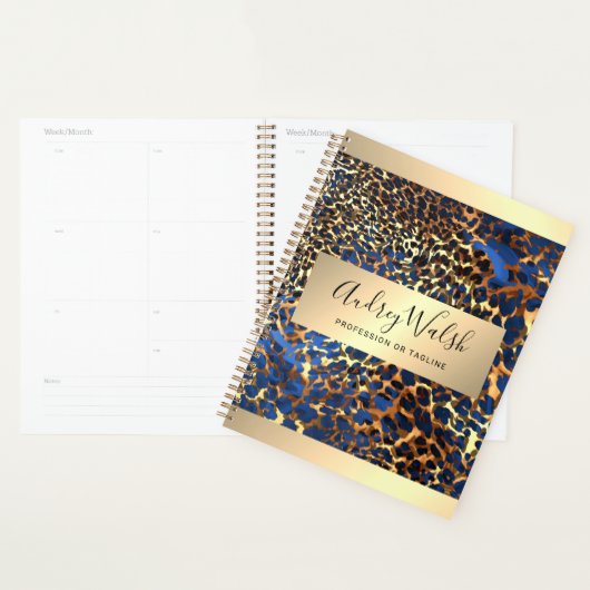 Glitter Gold Luxus-Tierhaut Leopard Make-up Planer (Anzeige)