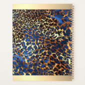 Glitter Gold Luxus-Tierhaut Leopard Make-up Planer (Rückseite)