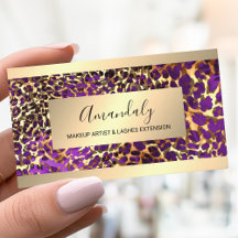 Glitter Gold Rahmen Tierhaut Leopard Luxus