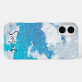 Glitter-Himmel und Wolken Case-Mate iPhone Hülle (Rückseite (Horizontal))