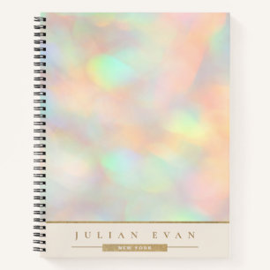 Glitter-Holografie-Gold-Detail-Spirale Notizblock