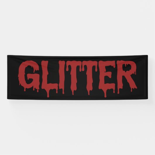 Glitter in Blood Typografie  Banner (Horizontal)