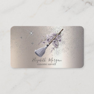 Glitter-Konfetti-Blumenbesen  Visitenkarte