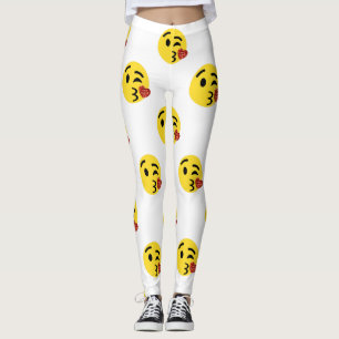 Glitter-Kuss-Emoji-Leggings Leggings
