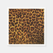 Glitter-Leoparden-Druck Serviette (Vorderseite)