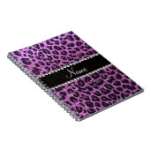Glitter-Leopardpastelldruck des individuellen Notizblock (Rechte Seite)