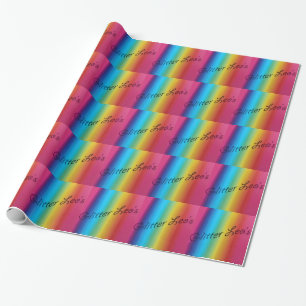 Glitter Leo's Geschenkpapier