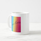 Glitter Leo's Kaffeetasse (Vorderseite Links)