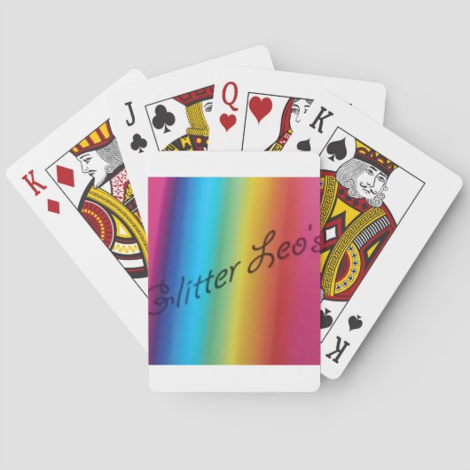 Glitter Leo's Spielkarten (Rückseite)