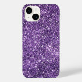 Glitter Lila Iphone Cover (Rückseite)