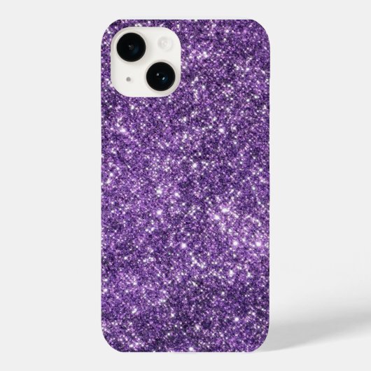 Glitter Lila Iphone Cover (Rückseite)