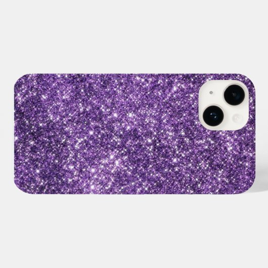 Glitter Lila Iphone Cover (Rückseite (Horizontal))