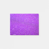Glitter Lila Post-it Klebezettel (Vorderseite)