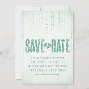 Glitter Look Save The Date Ankündigung