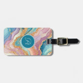 Glitter Marble Gepäckmarke Gepäckanhänger (Vorderseite horizontal)