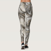 Glitter Marble Pattern – Sparkling Luxury Stone  Leggings (Rückseite)