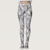 Glitter Marble Pattern – Sparkling Luxury Stone  Leggings (Vorderseite)
