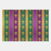 Glitter Mardi Gras  Geschenkpapier Set (Vorderseite 3)