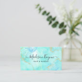 Glitter-Marmor-Achat Visitenkarte (Stehend Vorderseite)