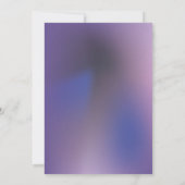 Glitter Mask Violet  Sweet 16 Einladung (Rückseite)