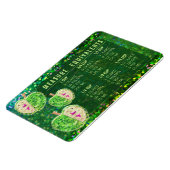 Glitter Measuring Conversion Kitchen Measure Guide Magnet (Linke Seite)