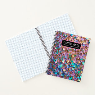 Glitter Moderne Opal Holografische Kollektion Notizblock