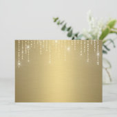 Glitter-Muster leere Einladung (Stehend Vorderseite)