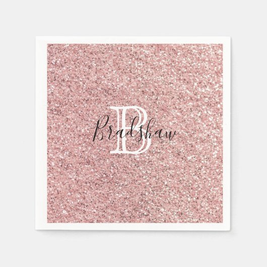 Glitter Name Serviette (Vorderseite)