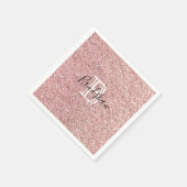 Glitter Name Serviette (Ecke)