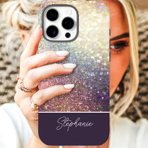 Glitter Ombre Benutzername iPhone 16 Pro Hülle