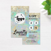 Glitter Opal Treuekarte (Schreibtisch)