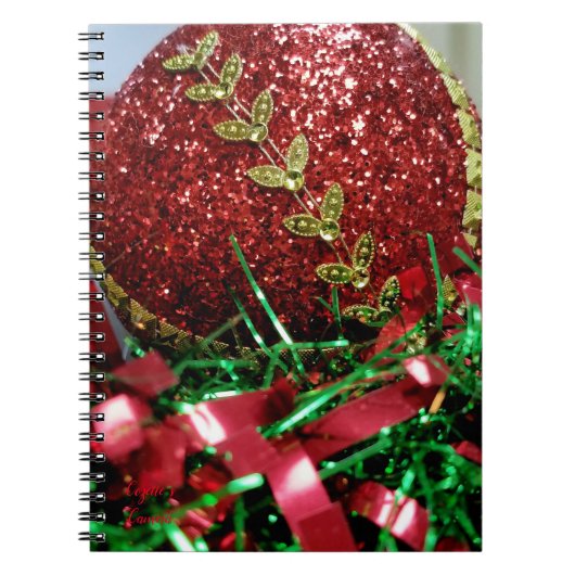 Glitter-Ornament Notizblock (Vorderseite)