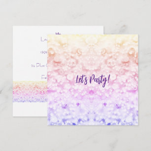 Glitter-Party-Einladung