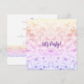 Glitter Party Invitation  (Vorne/Hinten)